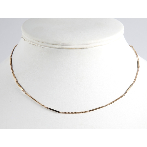 104 - 9ct gold chain necklace, 3g