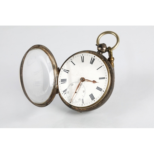 90 - Silver pocket watch, 132g gross
