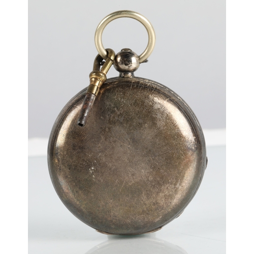 90 - Silver pocket watch, 132g gross