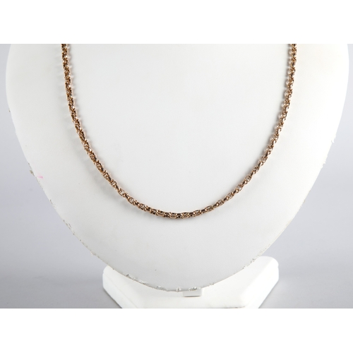 97 - 9ct gold chain necklace, 16.5g