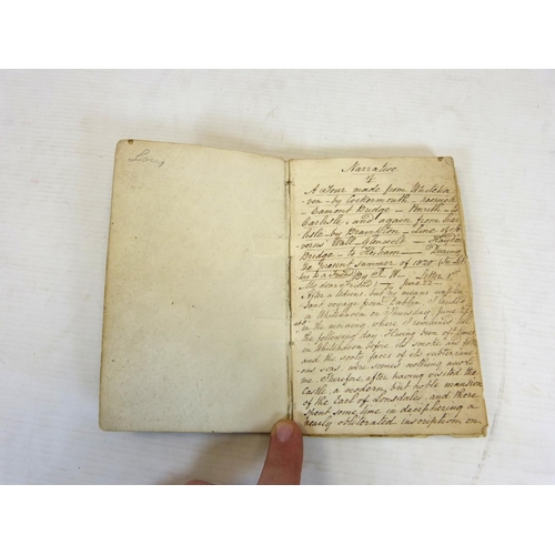 110 - Cumbrian Interest - Manuscript.  Narrative of a Tour Made from Whitehaven - by Cockermouth - Keswick... 