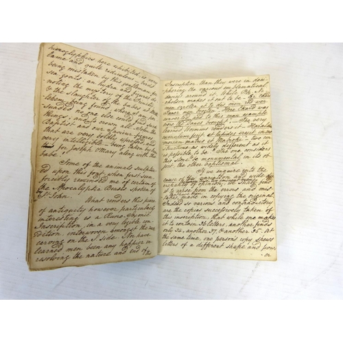 110 - Cumbrian Interest - Manuscript.  Narrative of a Tour Made from Whitehaven - by Cockermouth - Keswick... 