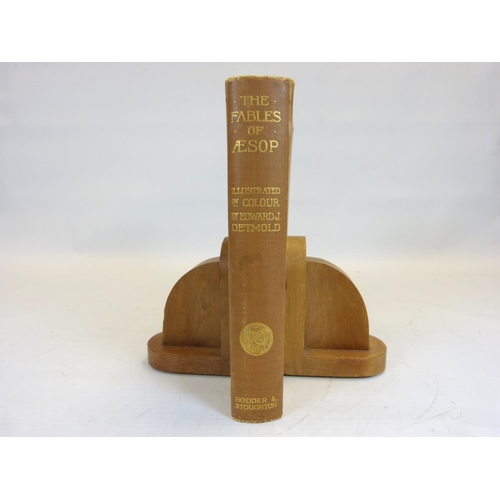 93 - DETMOLD EDWARD J. (Illus).&nbsp;&nbsp;The Fables of Aesop. Tipped in col. plates & text illus. Q... 