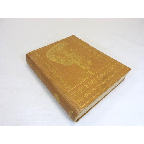 93 - DETMOLD EDWARD J. (Illus).&nbsp;&nbsp;The Fables of Aesop. Tipped in col. plates & text illus. Q... 