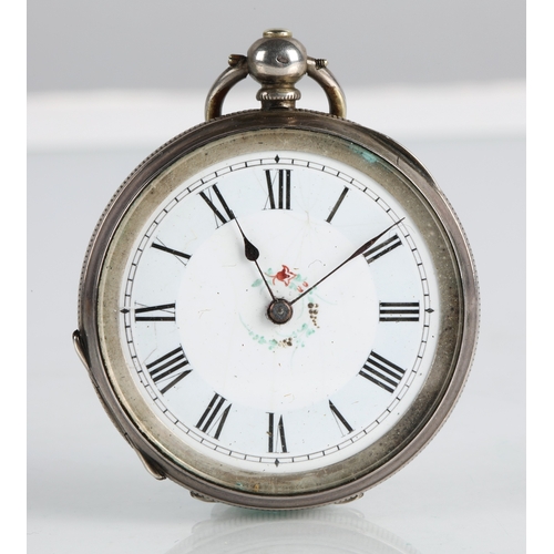 114 - Antique 800 silver ladies pocket watch