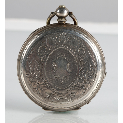 114 - Antique 800 silver ladies pocket watch