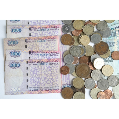 51A - Assorted wold coins and bank notes