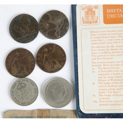 51A - Assorted wold coins and bank notes