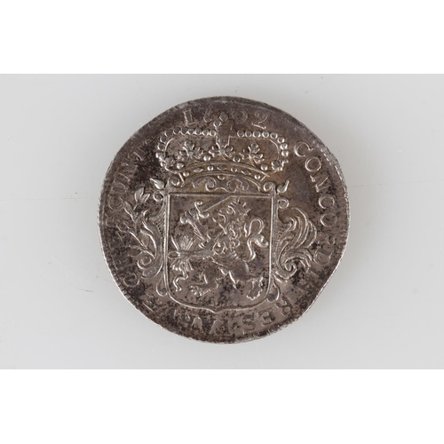 1516 - PROVINCE OF ZEELAND (DUTCH REPUBLIC) silver quarter ducat 1762, 7.1g.&nbsp;