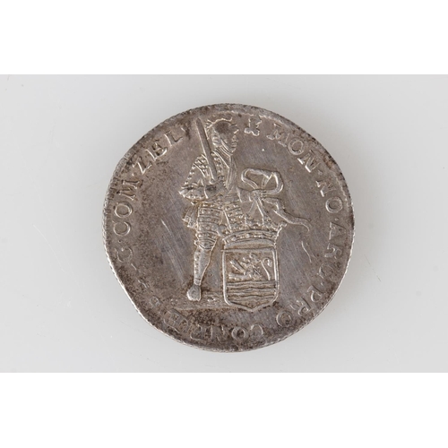 1516 - PROVINCE OF ZEELAND (DUTCH REPUBLIC) silver quarter ducat 1762, 7.1g.&nbsp;