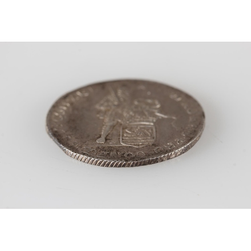 1516 - PROVINCE OF ZEELAND (DUTCH REPUBLIC) silver quarter ducat 1762, 7.1g.&nbsp;