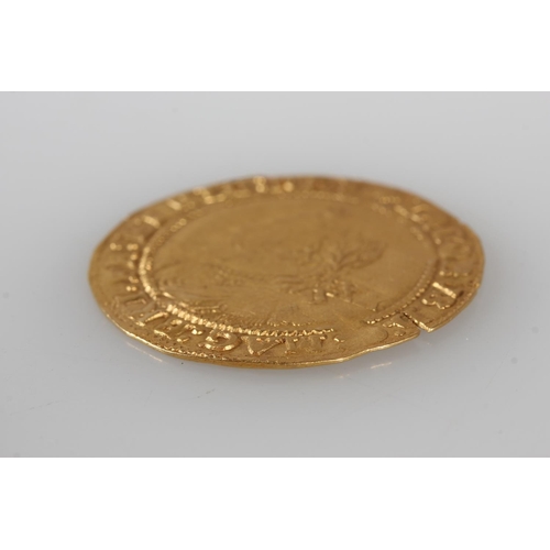 1650 - ENGLAND King James I (1603-1625) third coinage (1619-1625) hammered gold laurel (20 shillings) coin,... 