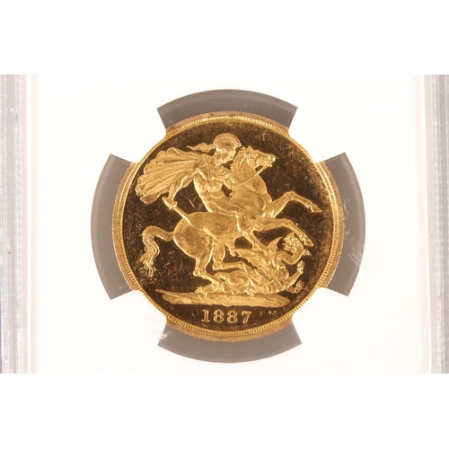 1652 - UNITED KINGDOM Queen Victoria (1837-1901) gold two pound £2 or double sovereign coin 1887, Jubilee b... 