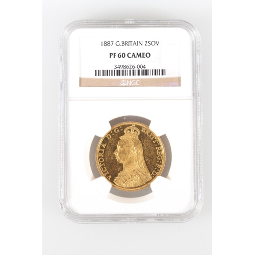 1652 - UNITED KINGDOM Queen Victoria (1837-1901) gold two pound £2 or double sovereign coin 1887, Jubilee b... 