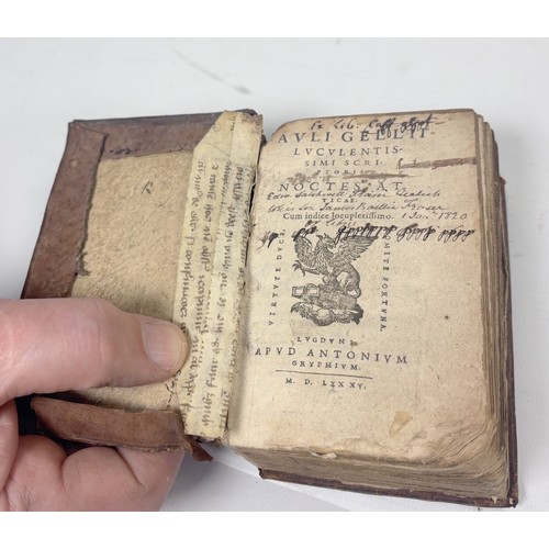 67 - SLEIDANUS JOHANNES.&nbsp;&nbsp;De Quatuor Summis Imperiis. Small 8vo. Old calf. Helmstadt, 1595; als... 