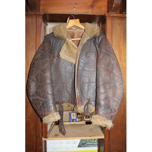 1759 - Aviator's sheepskin flying jacket.