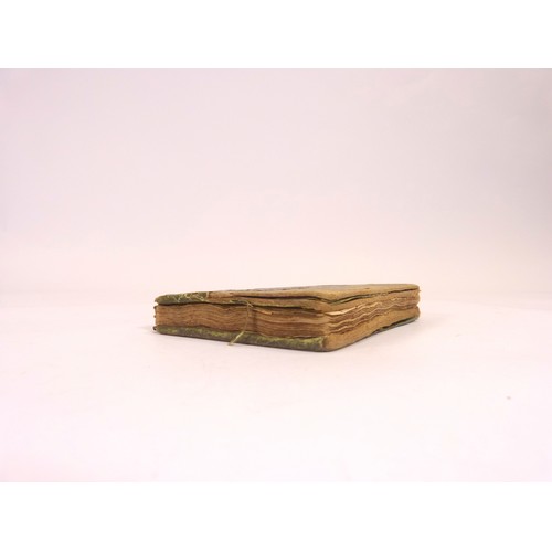 100 - WAINWRIGHT ELIZABETH.  Early 18th century manuscript recipe book.  A Queen Anne period 8vo volume cl... 