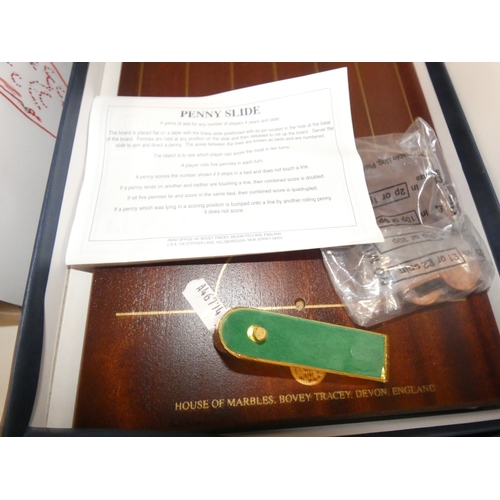 109 - Three shelves of sundries to include Trivial Pursuit game, art and craft items, paints, brushes etc.... 