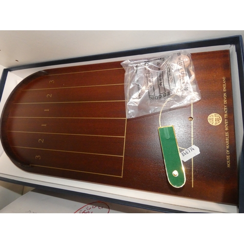 109 - Three shelves of sundries to include Trivial Pursuit game, art and craft items, paints, brushes etc.... 