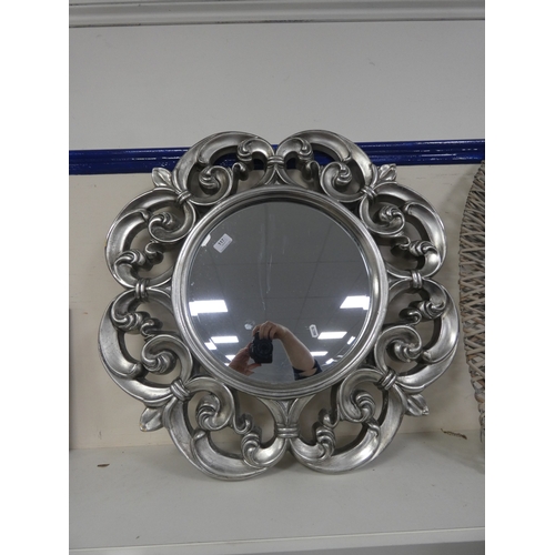 117 - Two contemporary wall mirrors and frame. (3)