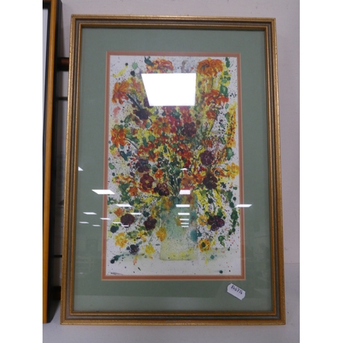 118 - Group of modern pictures to include Chinese and Japanese themed pictures, amateur artist watercolour... 