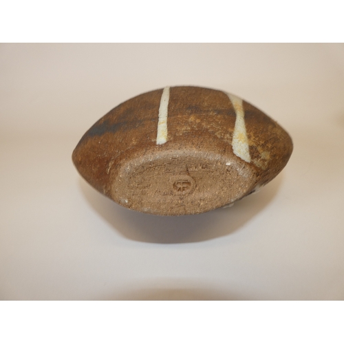 130 - Studio pottery vase, monogrammed to underside.
