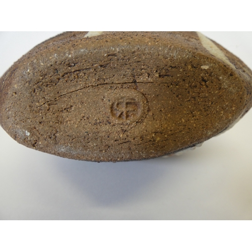 130 - Studio pottery vase, monogrammed to underside.