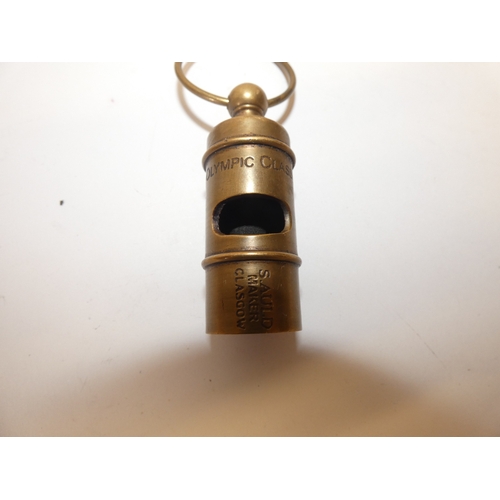 157 - Olympic Class White Star Line whistle by S. Auld, Glasgow.