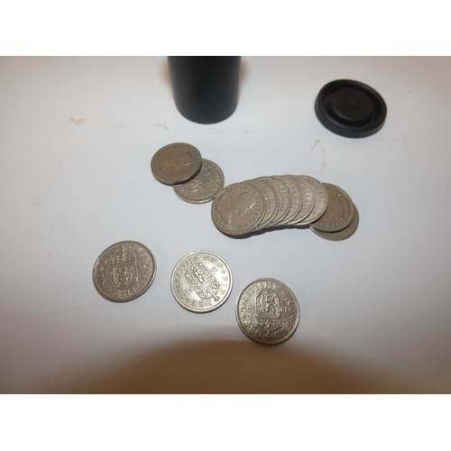 160 - Box of stamps and coinage to include pre and post decimal British and Foreign coins, 1987 United Kin... 