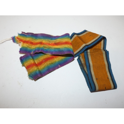 175 - Set of three WWI campaign medals awarded to 30833 SPR. J. Marchbank. R.E. and related photograph.