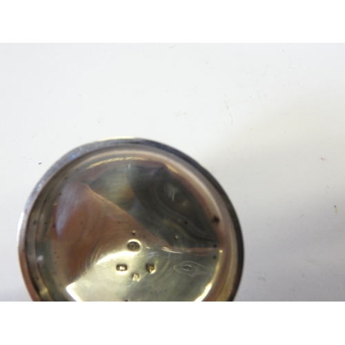 176 - Late Victorian 925 silver cased open face fusee keywind pocket watch, named to the dial for Jas McSk... 