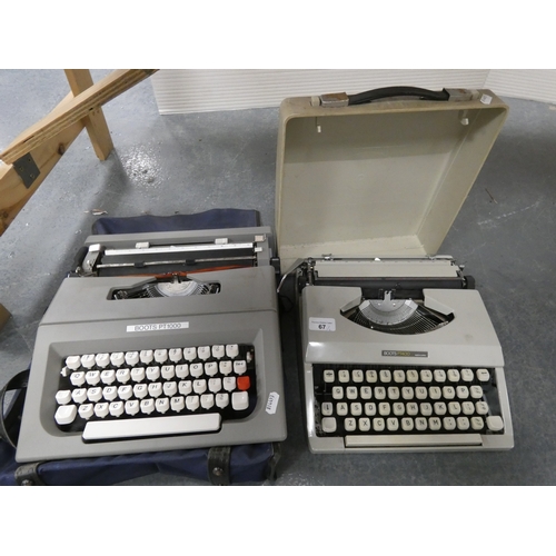 67 - Boots PT1000 typewrier and Boots PT400 typewriter. (2)