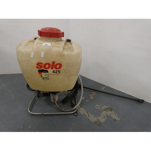68 - Solo 425 backpack sprayer.