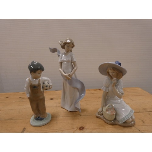 73 - Six assorted Nao figures and figurines.