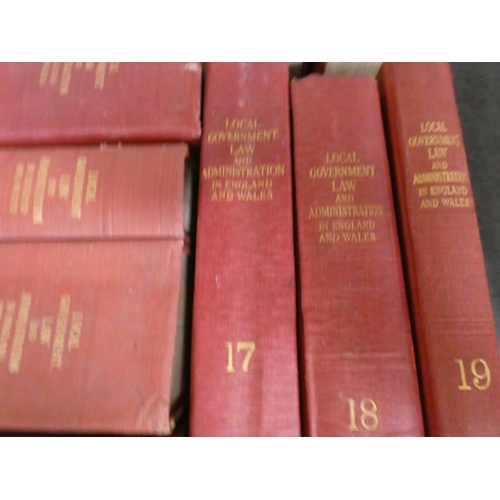 84 - Four boxes of vinatge law books to include volumes of The Conveyancer and Local Government Law and A... 
