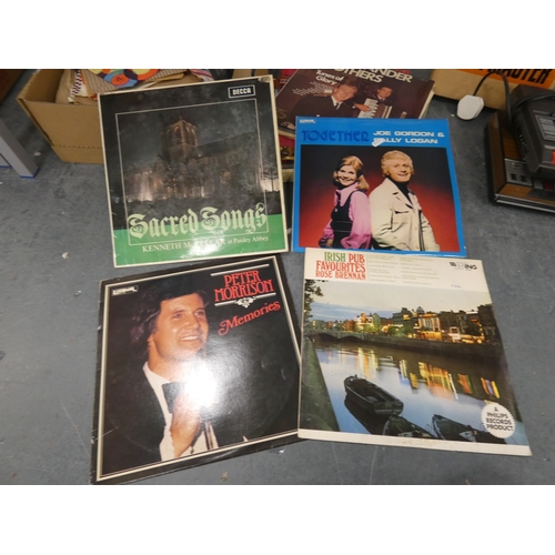 86 - Group of easy listening vinyl top include 45s and LPs, Prinz Proofmaster 8mm movie editor in box and... 