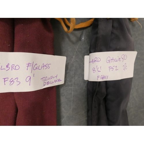88 - Group of fishing rods to include two by Milbro, all in carry bags. (6)&nbsp;