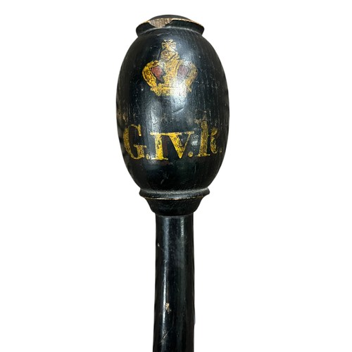 26 - Vintage Police truncheon with wood-turned handle, length 37cm.