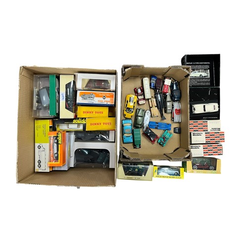 Collection of boxed model cars, Dinky, western models etc