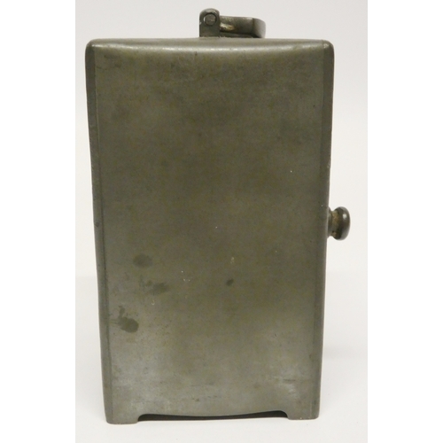 241 - Rex Silver for Liberty & CoArt Nouveau Tudric pewter carriage clock, the case with stylised ivy ... 