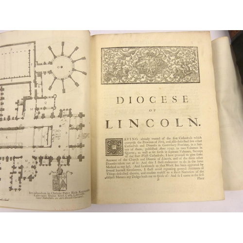 14 - WILLIS BROWNE.&nbsp;&nbsp;The Survey of the Cathedral Churches of York, Durham, Carlisle ... etc. &a... 
