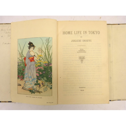 29 - INOUYE JUKICHI.  Home Life In Tokyo. Col. frontis & woodblock illus. Orig. pict. wrappers in fld... 