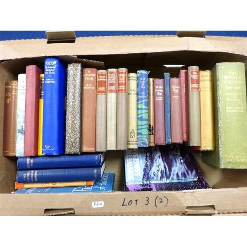 3 - Poetry & Literature.  Two cartons of various vols. incl. Talwyn Morris bdgs.