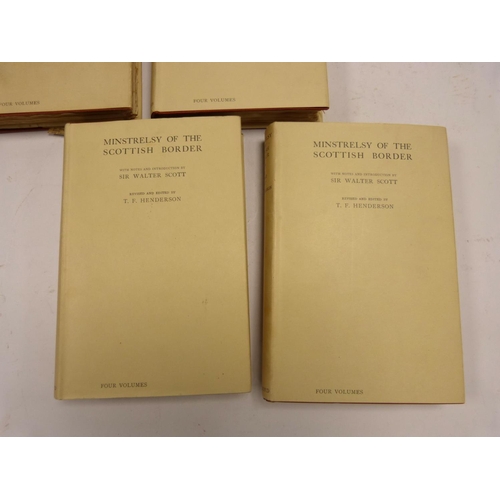 5 - SCOTT SIR WALTER.&nbsp;&nbsp;Minstrelsy of the Scottish Border, ed. by T. F. Henderson. 4 vols. Orig... 