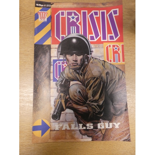 11 - Box of assorted comics to include Judge Dredd, Crisis, Revolver etc.