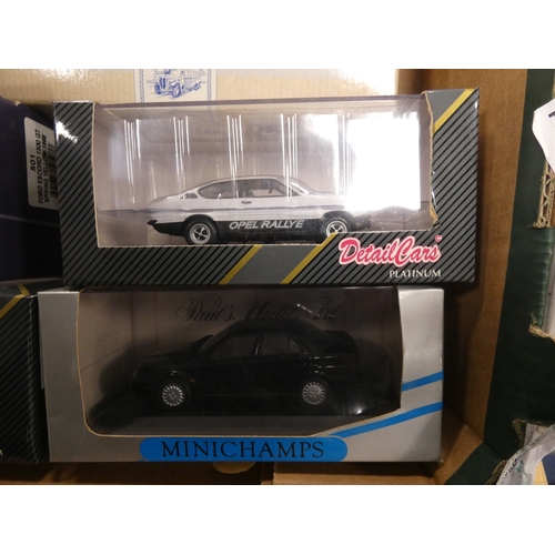 12 - Box of boxed model die cast cars to include Corgi, Troféu etc.