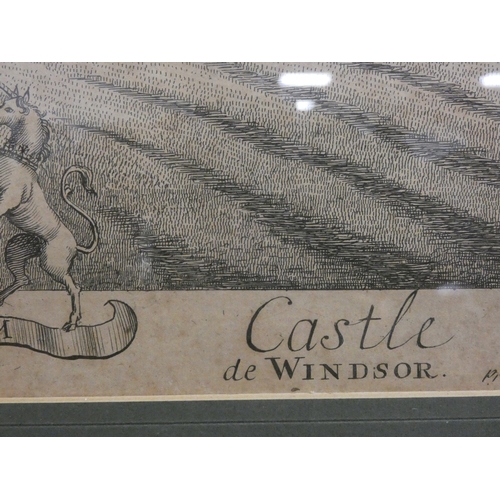 'Windsor Castle'18th century engraving.