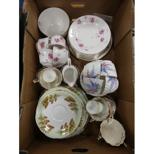 2 - Two boxes of Aynsley porcelain and similar.