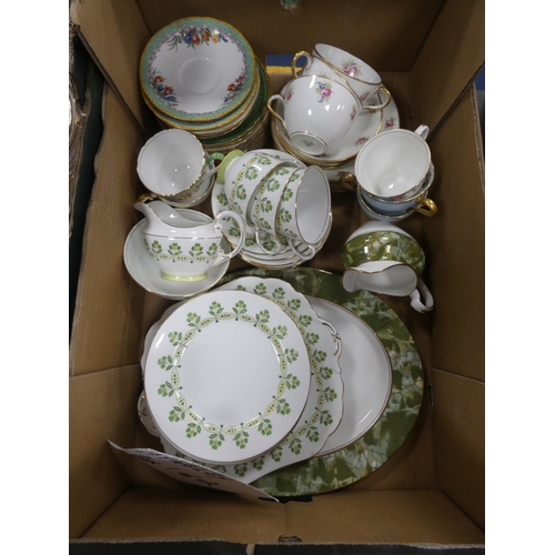 2 - Two boxes of Aynsley porcelain and similar.