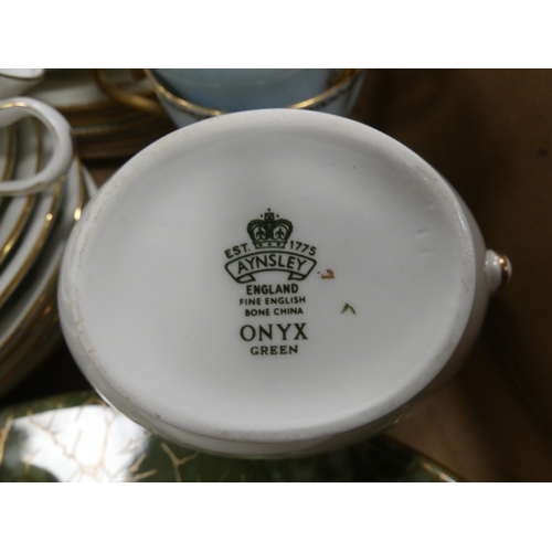 2 - Two boxes of Aynsley porcelain and similar.